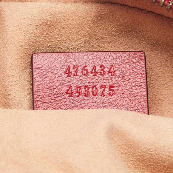 Gucci Red Quilted Leather GG Marmont Waist Belt Bag - Picture 10 of 11